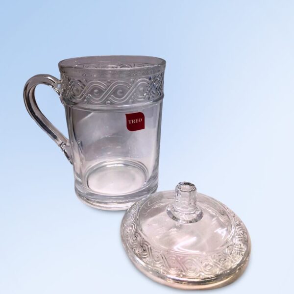 Elegant Glass Mug with Lid – Treo Collection